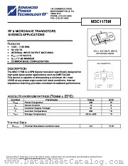MSC1175M datasheet pdf Advanced Power Technology