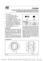 STG3699TTR datasheet pdf ST Microelectronics