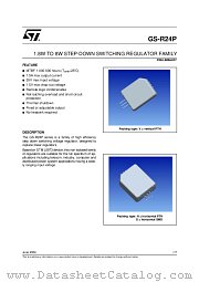 GS-R24S0001.5 datasheet pdf ST Microelectronics