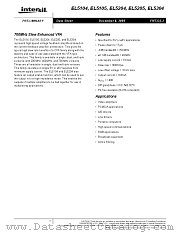 EL5104 datasheet pdf Intersil