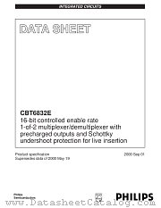 CBT6832E datasheet pdf Philips