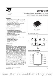 LCP02-150M-TR datasheet pdf ST Microelectronics
