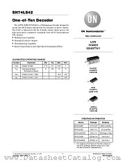 SN74LS42 datasheet pdf ON Semiconductor