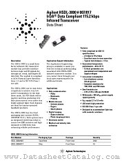 HSDL-3000 datasheet pdf Agilent (Hewlett-Packard)