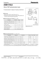 2SB1722J datasheet pdf Panasonic