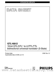 GTL16612DL datasheet pdf Philips