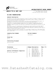 5962-9231701M3A datasheet pdf National Semiconductor