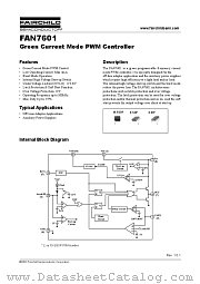 FAN7601 datasheet pdf Fairchild Semiconductor