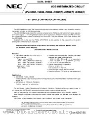UPD750064CU(A)-XXX datasheet pdf NEC