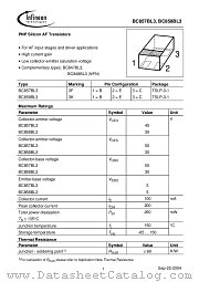BC858BL3 datasheet pdf Infineon