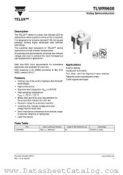 TLWR9600 datasheet pdf Vishay
