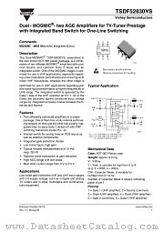 TSDF52830YS datasheet pdf Vishay