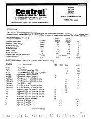 2N3714 datasheet pdf Central Semiconductor
