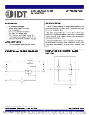 IDT74CBTLV3861PG8 datasheet pdf IDT
