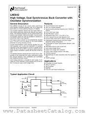 LM5642MTCX datasheet pdf National Semiconductor