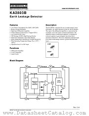 KA2803BDTF datasheet pdf Fairchild Semiconductor
