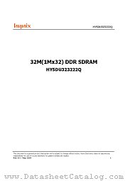 HY5DU323222Q(P)-6 datasheet pdf Hynix Semiconductor