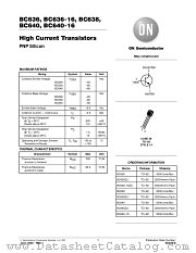 BC640-016 datasheet pdf ON Semiconductor