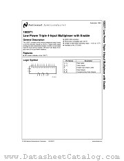 100371FMQB datasheet pdf National Semiconductor