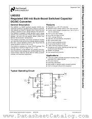 LM3352MTC-2.5 datasheet pdf National Semiconductor