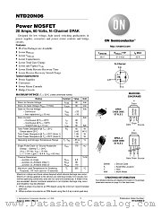 NTD20N06-001 datasheet pdf ON Semiconductor