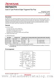 HD74AC74 datasheet pdf Renesas