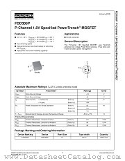 FDD306P datasheet pdf Fairchild Semiconductor