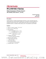 R1LV0416CSB-7LI datasheet pdf Renesas