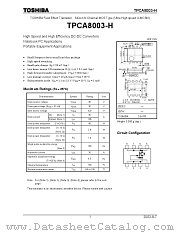 TPCA8003-H datasheet pdf TOSHIBA