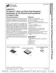 LMX2377UTM datasheet pdf National Semiconductor