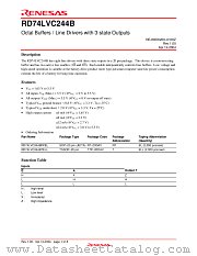 RD74LVC244B datasheet pdf Renesas