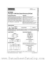 NC7WZ86K8X datasheet pdf Fairchild Semiconductor