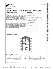 LMH6739MQX datasheet pdf National Semiconductor