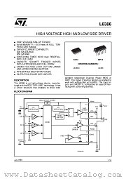 L6386D013TR datasheet pdf ST Microelectronics