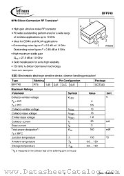 BFP740 datasheet pdf Infineon