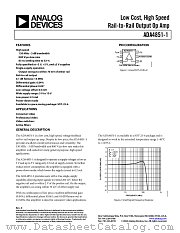 ADA4851-1YRJZ-RL7 datasheet pdf Analog Devices