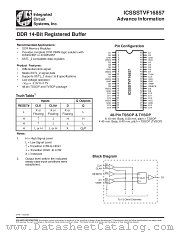 ICSSSTVF16857 datasheet pdf Texas Instruments