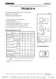 TPC8015-H datasheet pdf TOSHIBA