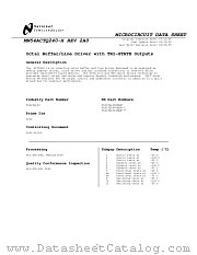 5962-9218401M2A(54ACTQ240LMQB) datasheet pdf National Semiconductor