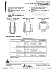SN74LVTH573ZQNR datasheet pdf Texas Instruments