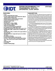 IDT5T9891 datasheet pdf IDT