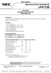 UPA1720G-E1 datasheet pdf NEC