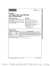 74LCX27MTCX datasheet pdf Fairchild Semiconductor