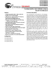 CY7C1523V18 datasheet pdf Cypress