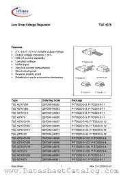 TLE 4276 V10 datasheet pdf Infineon