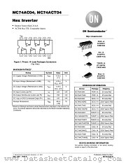 MC74AC04MEL datasheet pdf ON Semiconductor