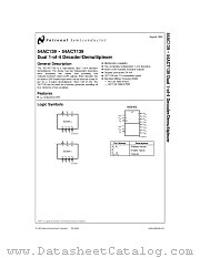 5962-8762301FA(54AC139FMQB) datasheet pdf National Semiconductor