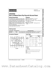 CD4027BCN datasheet pdf Fairchild Semiconductor