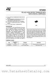 ST3293B datasheet pdf ST Microelectronics