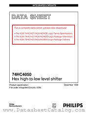 74HC4050D datasheet pdf Philips